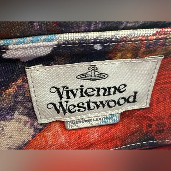 🆕 VIVIENNE WESTWOOD 🧿 NWOT Anna Camera Bag, Red/Blue Madras Check - AUTHENTIC - Picture 9 of 14